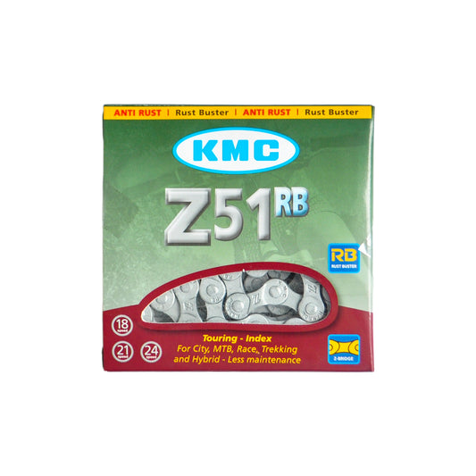 Łańcuch KMC Z8.1 1/2x3/32x116L szary, 8 ogniw.