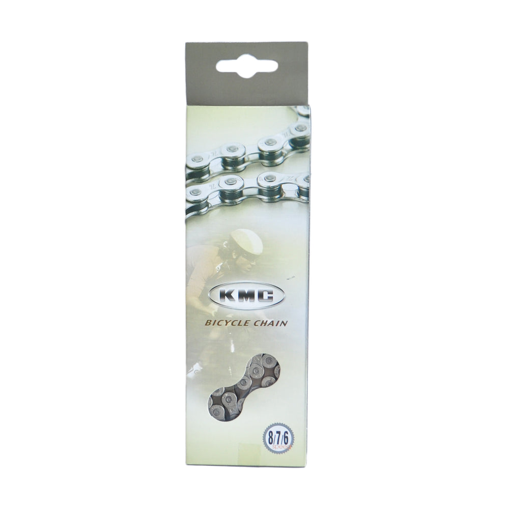 Цепь KMC Z82 1/2х3/32х116L серебряная/коричневая, 8шв.