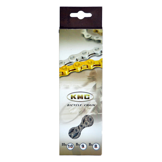 Łańcuch KMC X8 1/2x3/32x116L srebrny/srebrny, 8 ogniw.