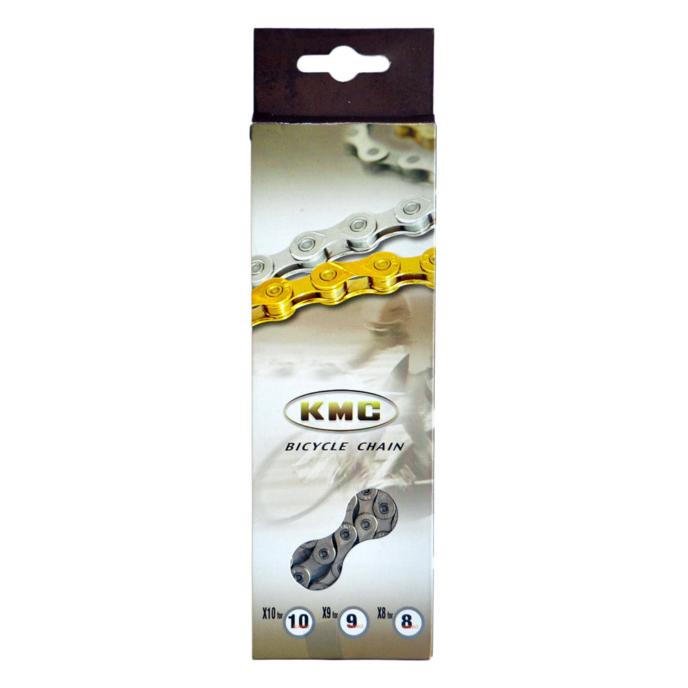 Łańcuch KMC X8 1/2x3/32x116L srebrny/srebrny, 8 ogniw.