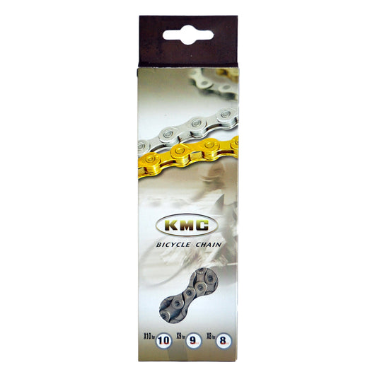 Łańcuch KMC X8 1/2x3/32x116L srebrny/srebrny, 8 ogniw.