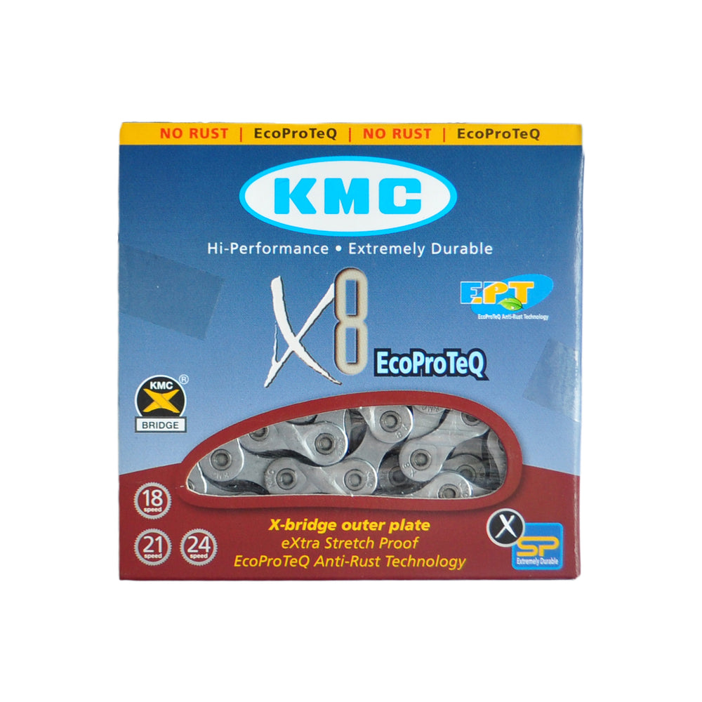 Цепь KMC X8EPT 1/2х3/32х116L EPT, 8шв.