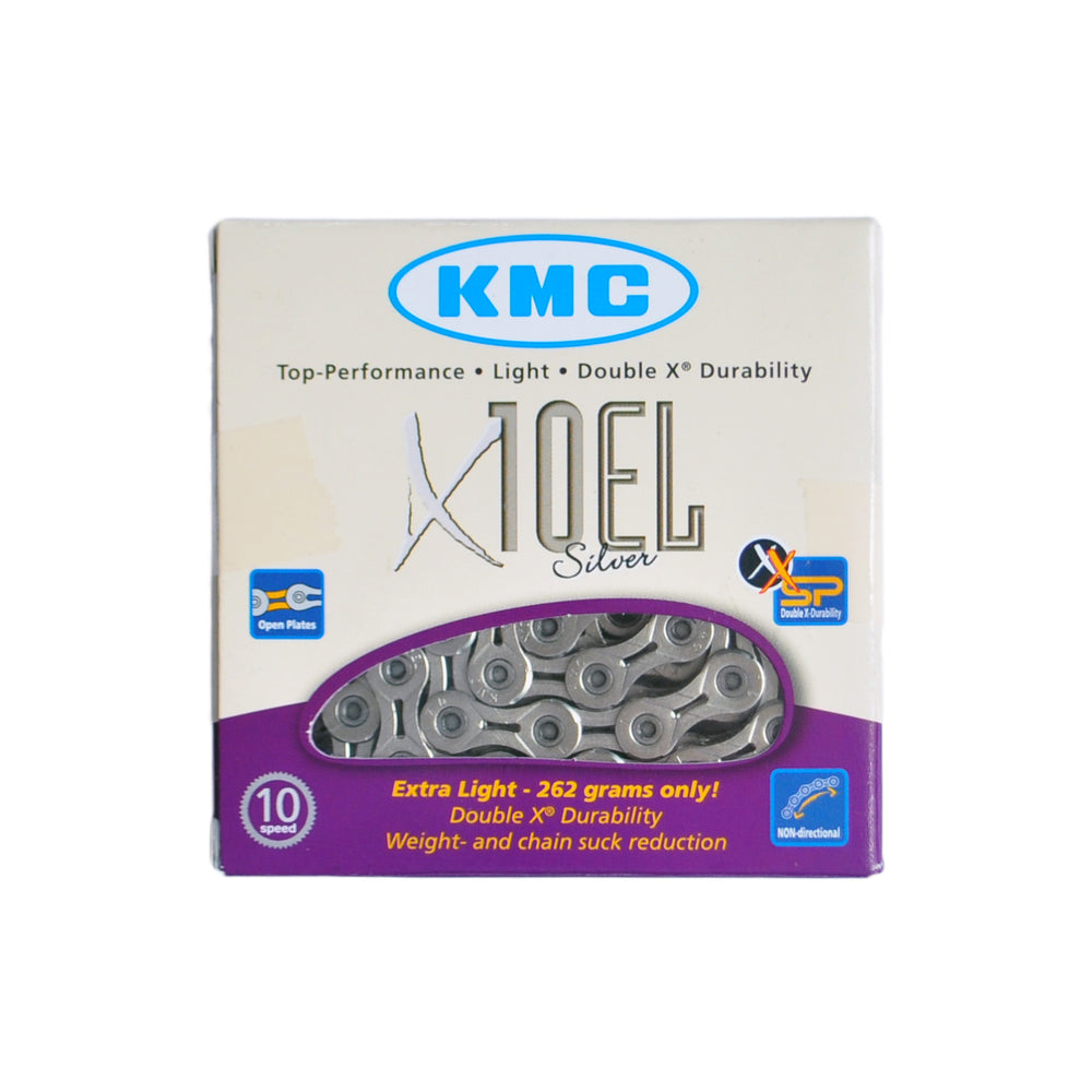 Цепь KMC X10-1EL 1/2х11/128х114L серебро/серебро, 10шв.