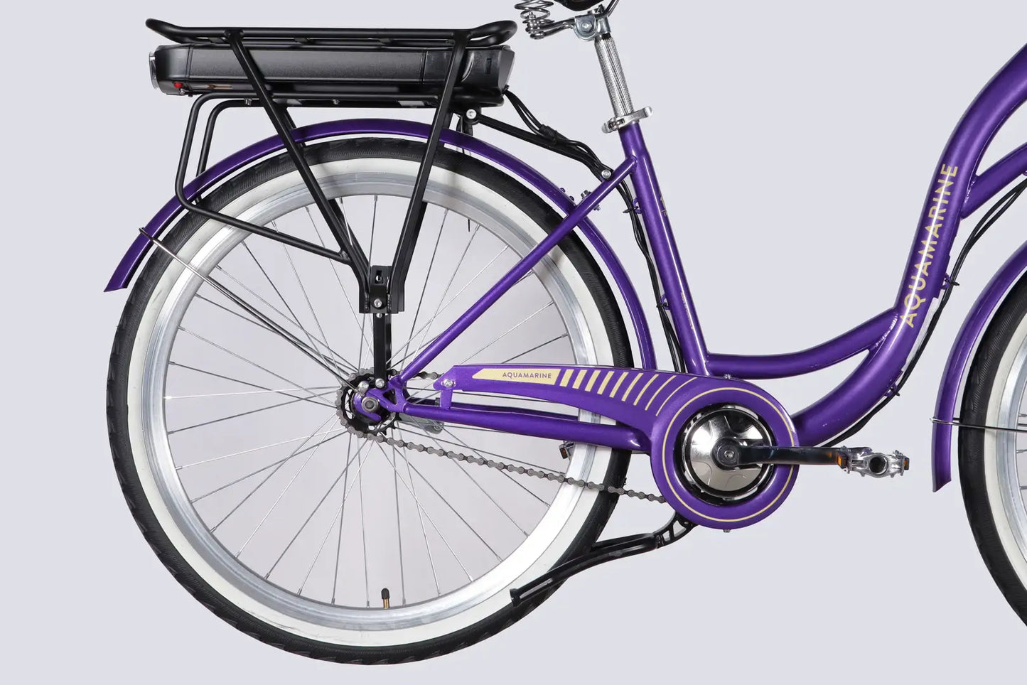 Велосипед з електроприводом 26" ST Dorozhnik eAQUAMARINE BH рама-17" 36B 13А*г 500Вт фіолетовий з кошиком 2026