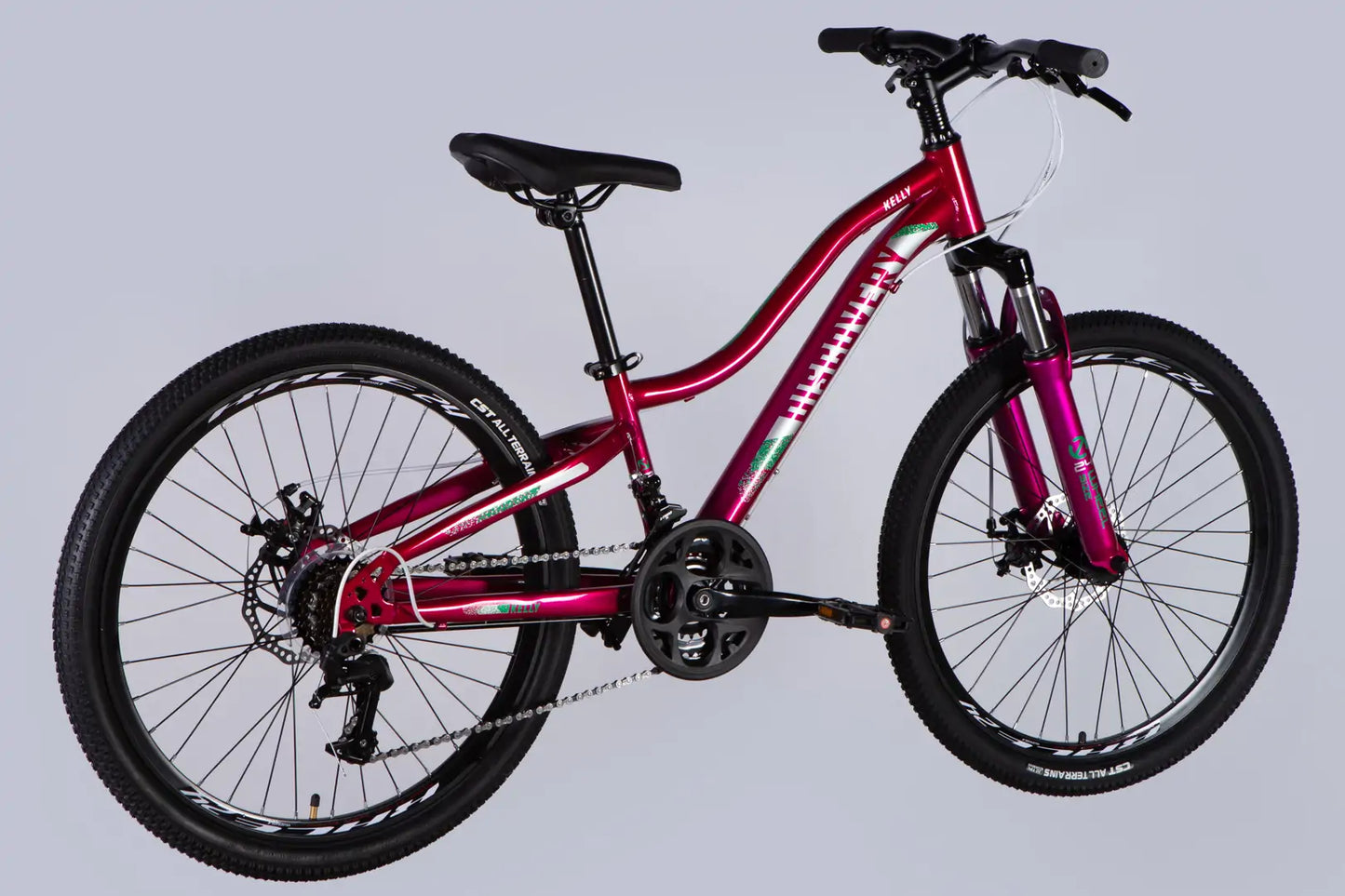 Велосипед ST 24" Discovery KELLY DD FR рама-11" малиновий 2025