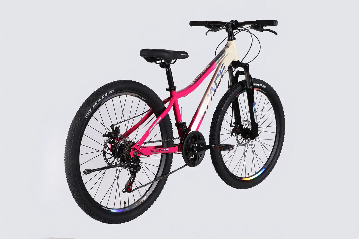 Велосипед ST 26" SPACE AURORA DD FR рама-13" біло-рожевий 2026