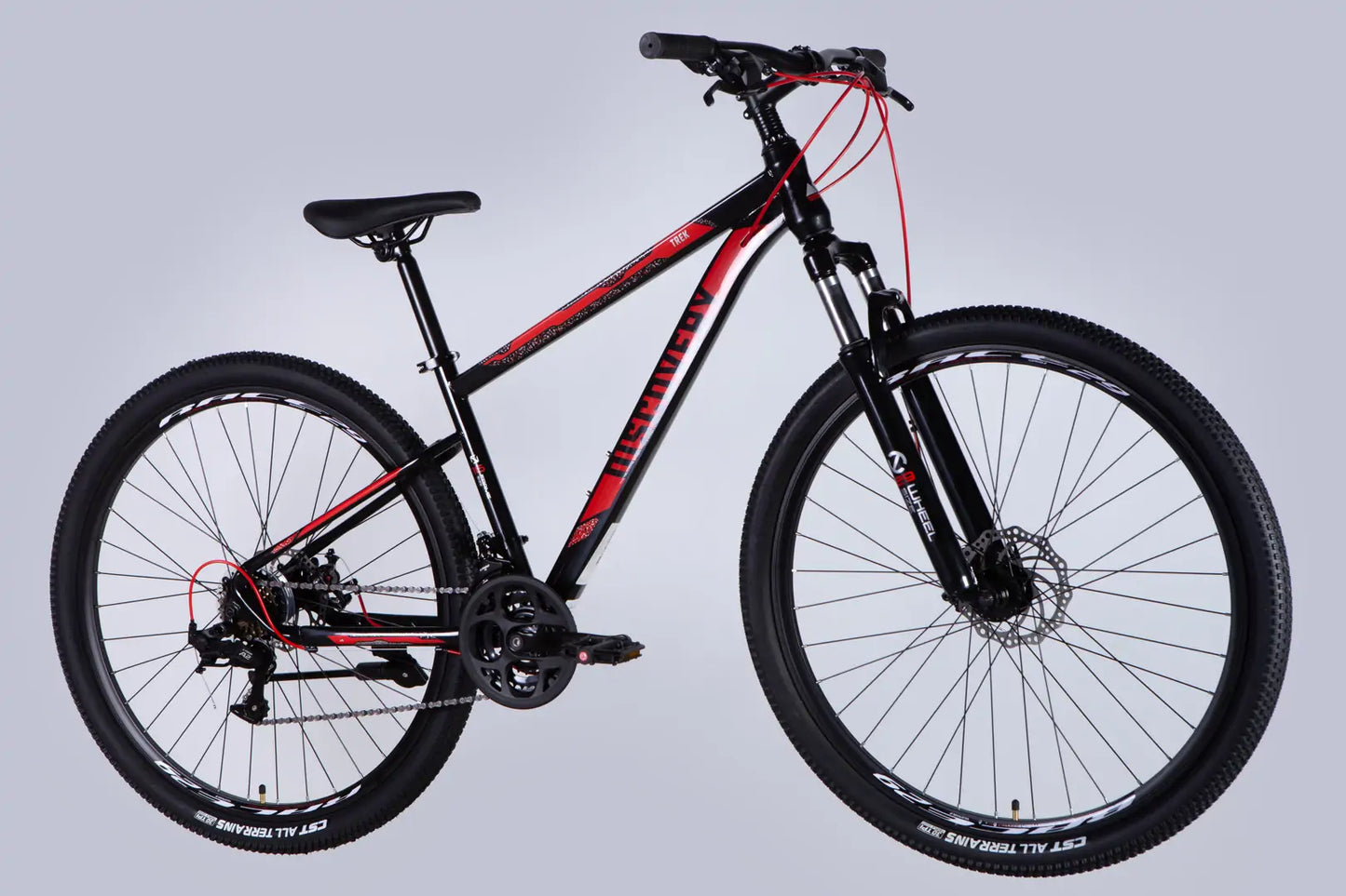 Велосипед ST 29" Discovery TREK DD FR рама-16" чорно-червоний 2025