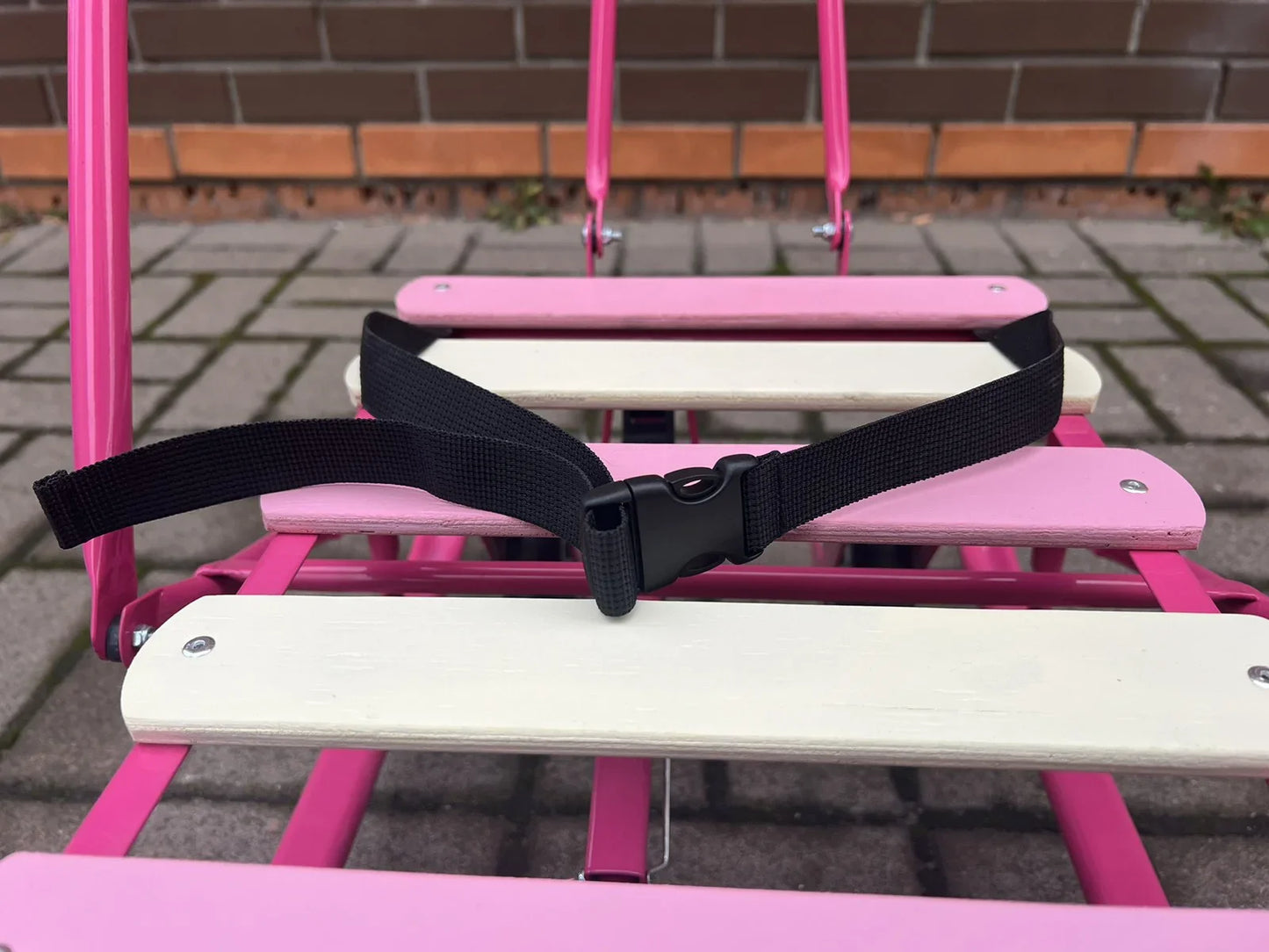 Дитячі санки на колесах Мрія рожеві - изображение 5