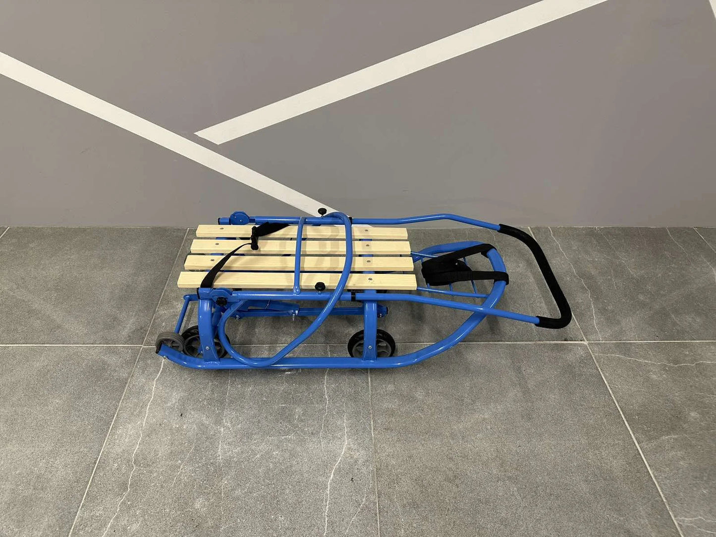 Дитячі санки на колесах Патріот-2 голубі - изображение 3