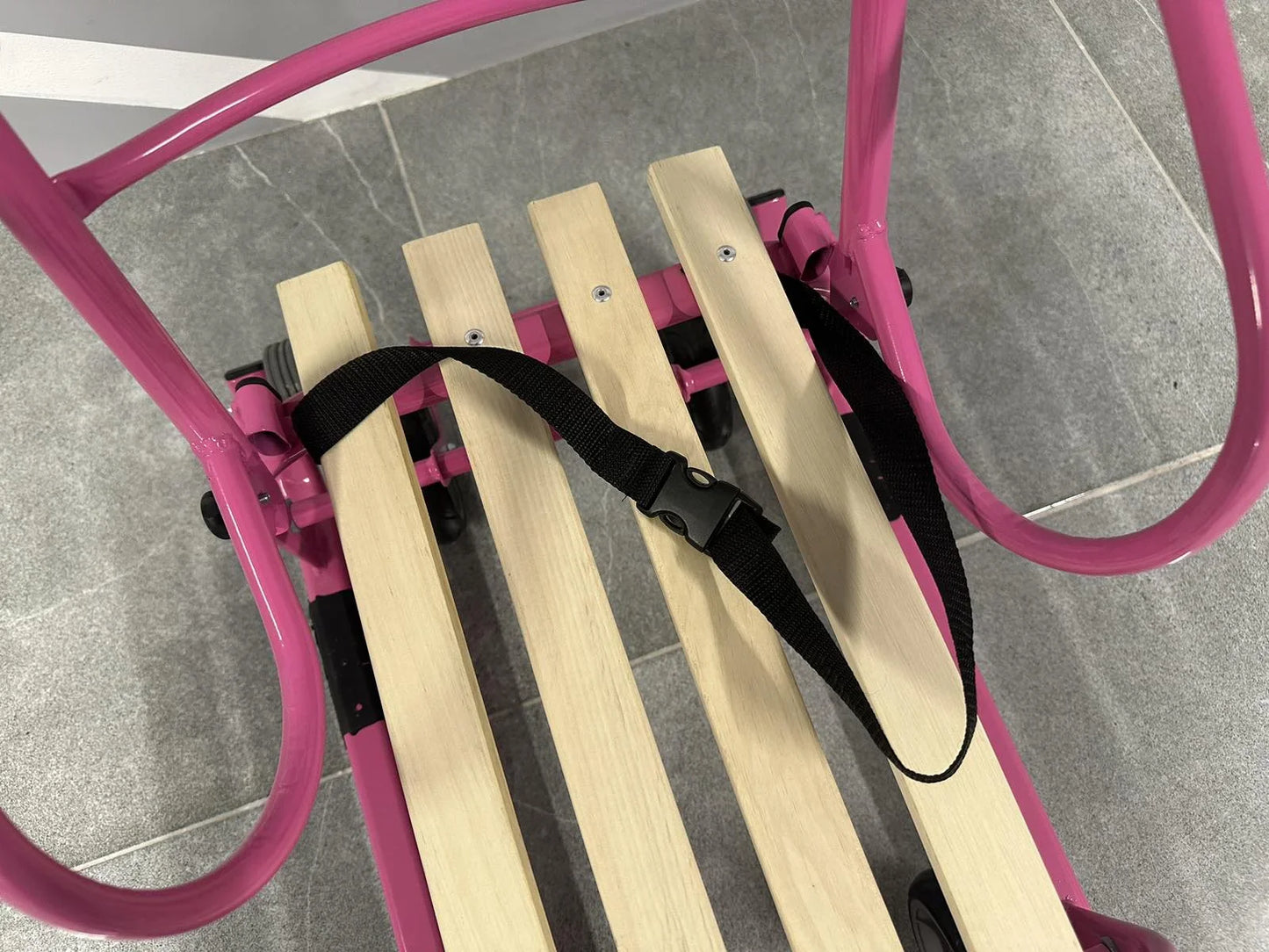 Дитячі санки на колесах Патріот-2 рожеві - изображение 3