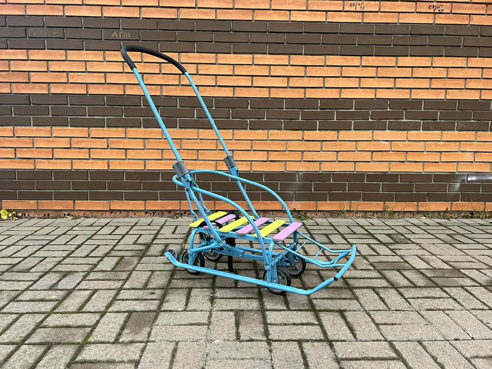 Дитячі санки на колесах Мрія голубі