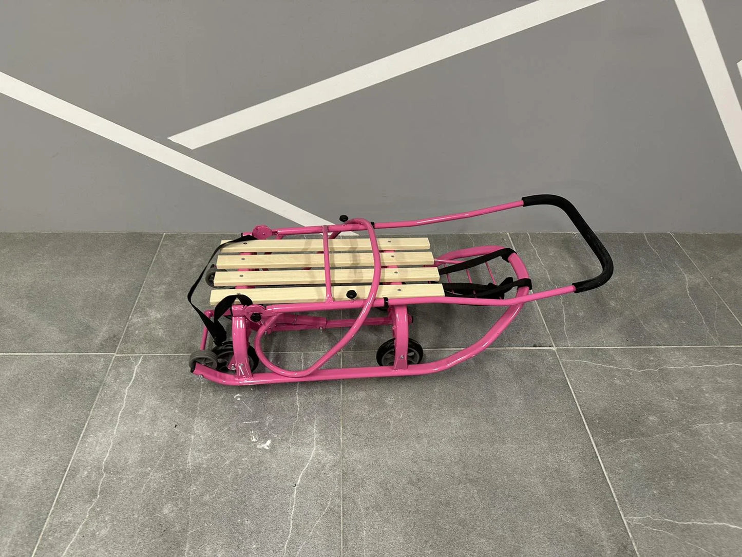 Дитячі санки на колесах Патріот-2 рожеві - изображение 5