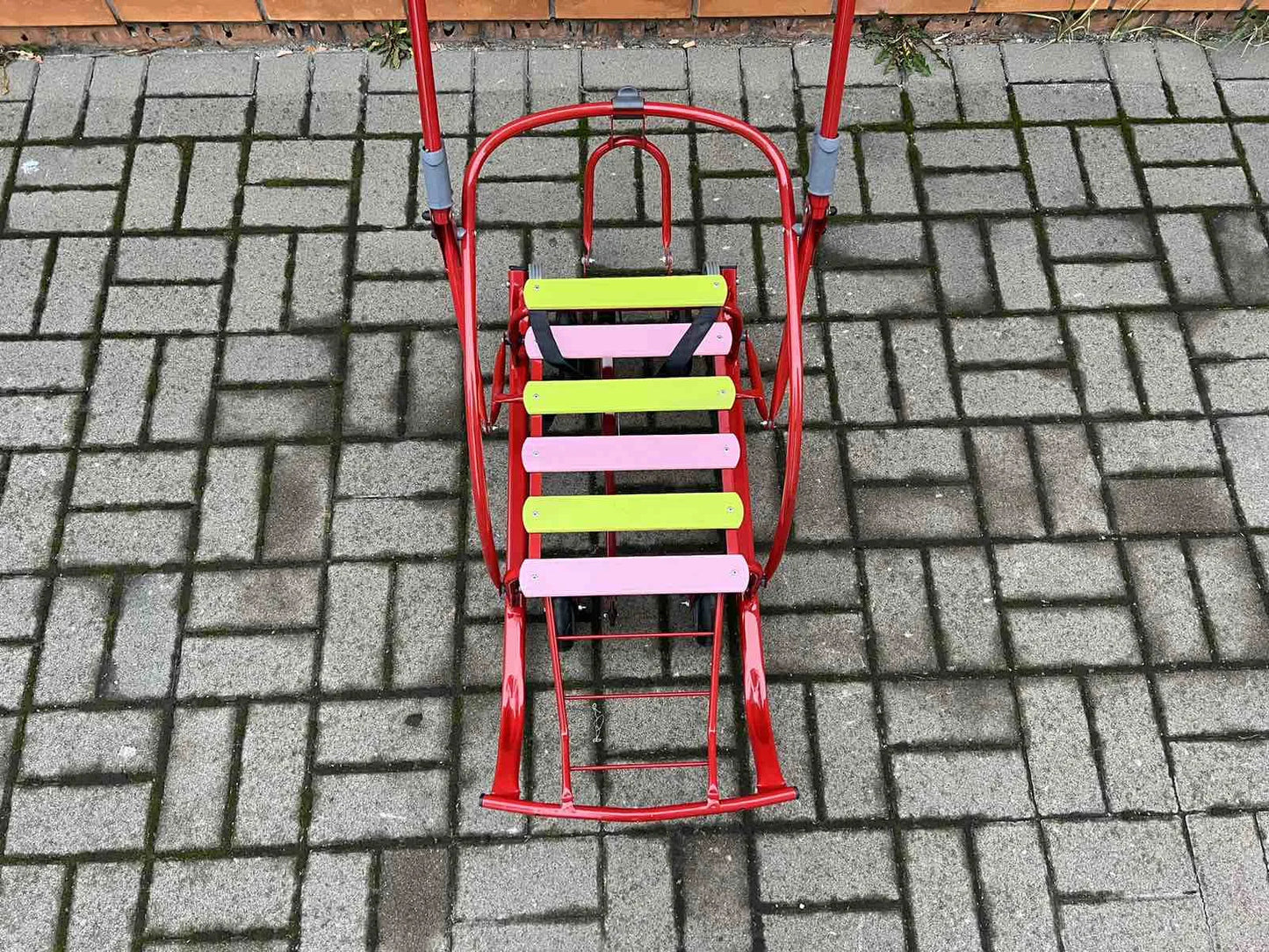 Дитячі санки на колесах Мрія червоні - изображение 3