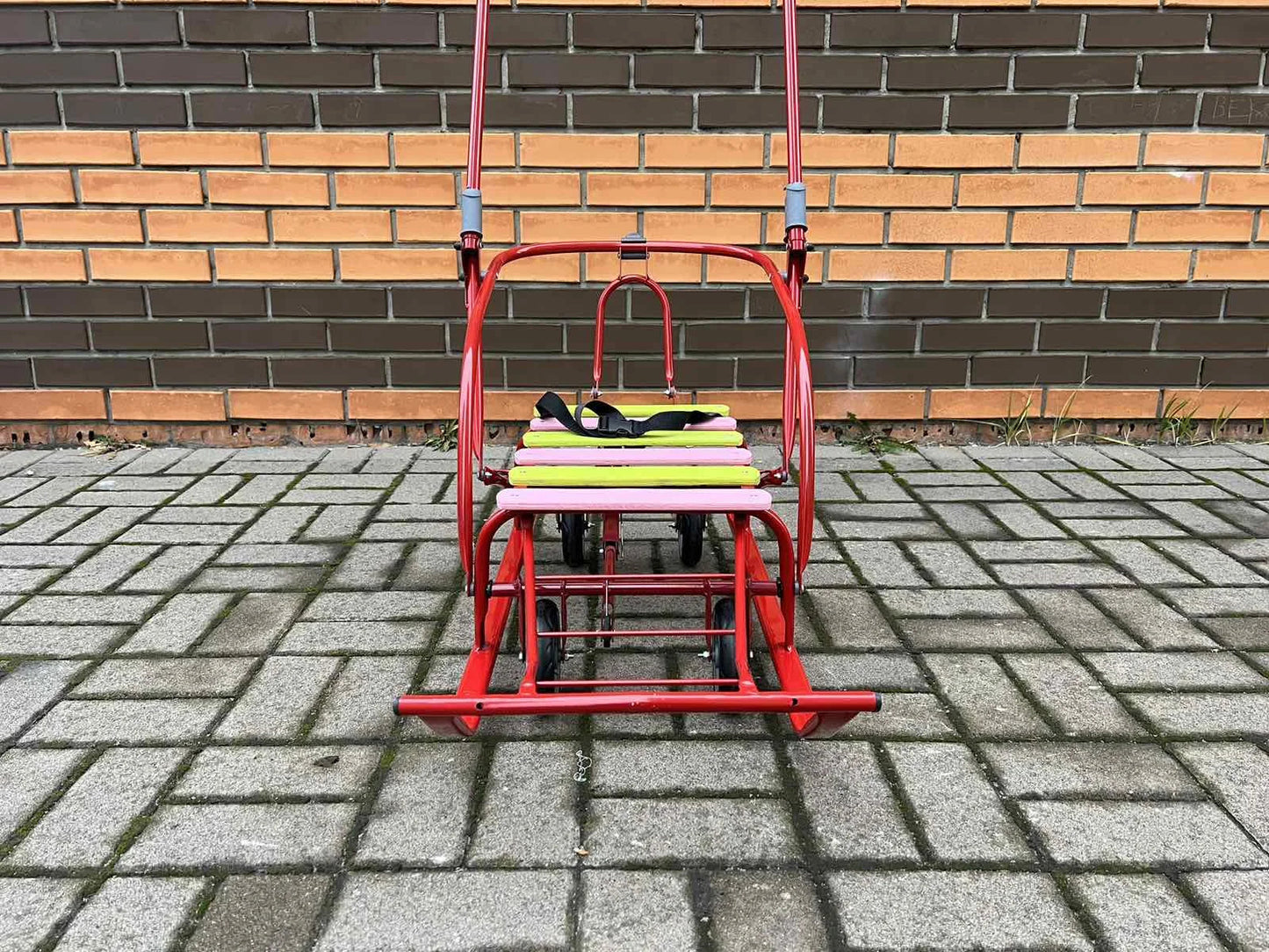 Дитячі санки на колесах Мрія червоні - изображение 5