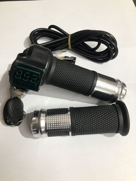 Ручка газа + замок + вольтметр 36-90В - фото 1