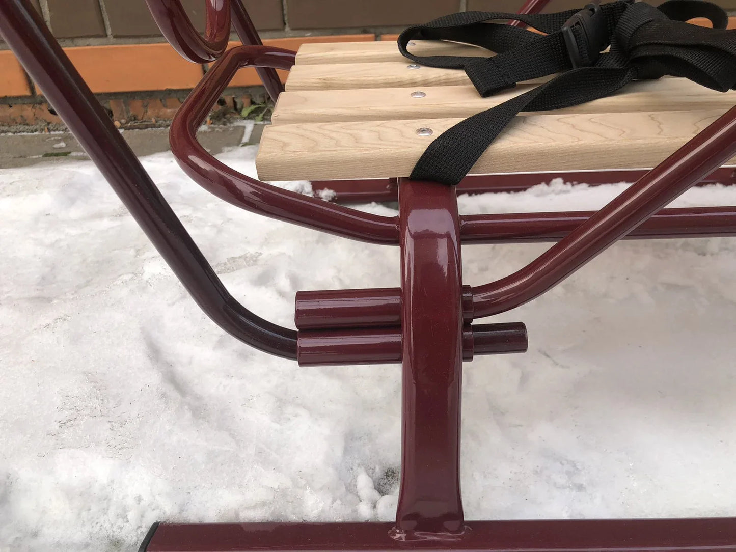 Дитячі санки Вітан Спорт F-1 з ручкою-штовхачем - изображение 3