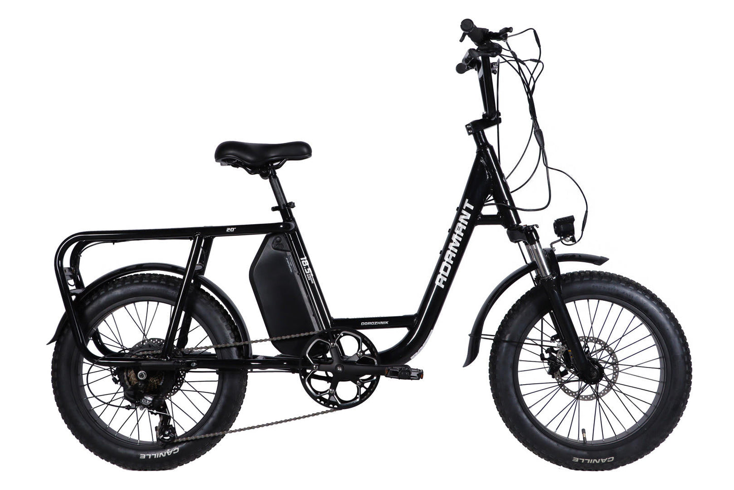 Велосипед з електроприводом 20" AL Dorozhnik ADAMANT DD FR рама-18,5" 48B 17.5А*г 500Вт чорний 2026