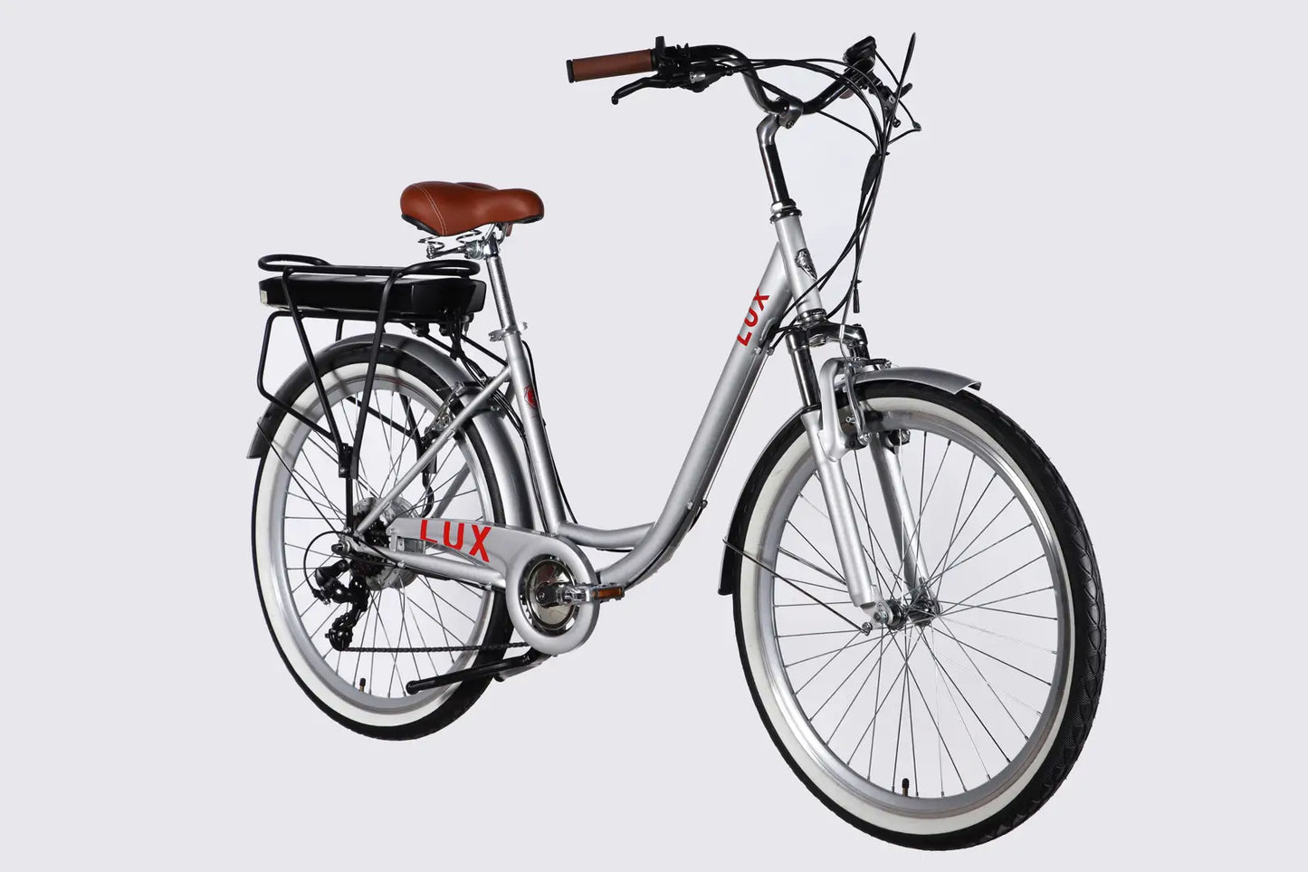 Велосипед з електроприводом 26" ST Dorozhnik eLUX Vbr FR рама-17" 36B 13А*г 500Вт срiблястий 2026