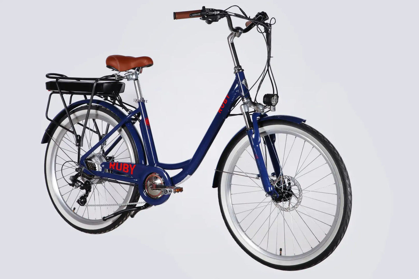 Велосипед з електроприводом 26" AL Dorozhnik eRUBY DD FR рама-17" 36B 13А*г 500Вт темно-синій 2026