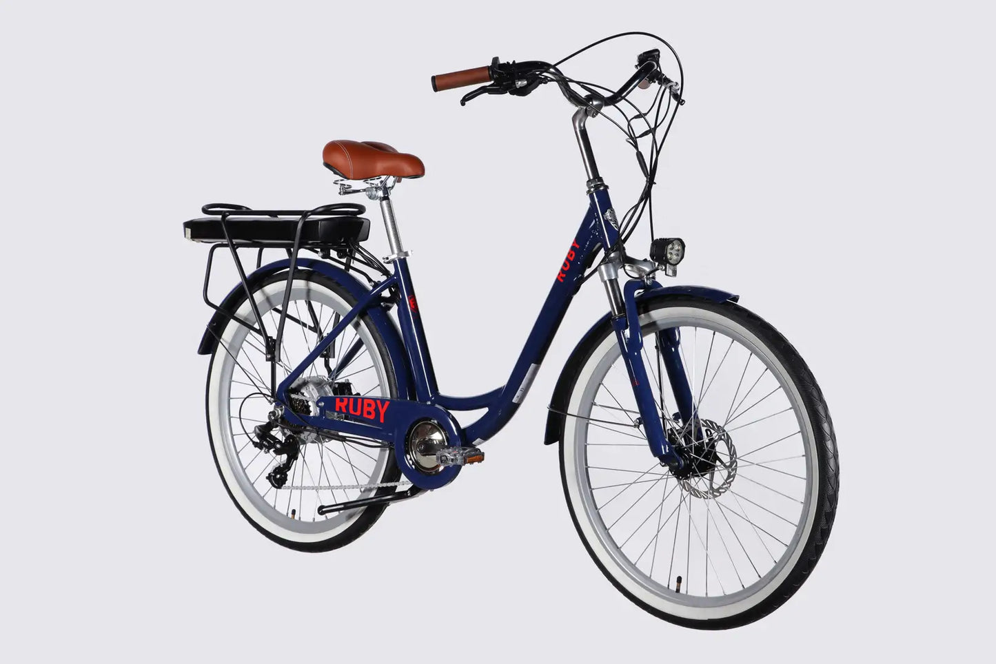 Велосипед з електроприводом 26" AL Dorozhnik eRUBY DD FR рама-17" 48B 15А*г 500Вт темно-синій 2026