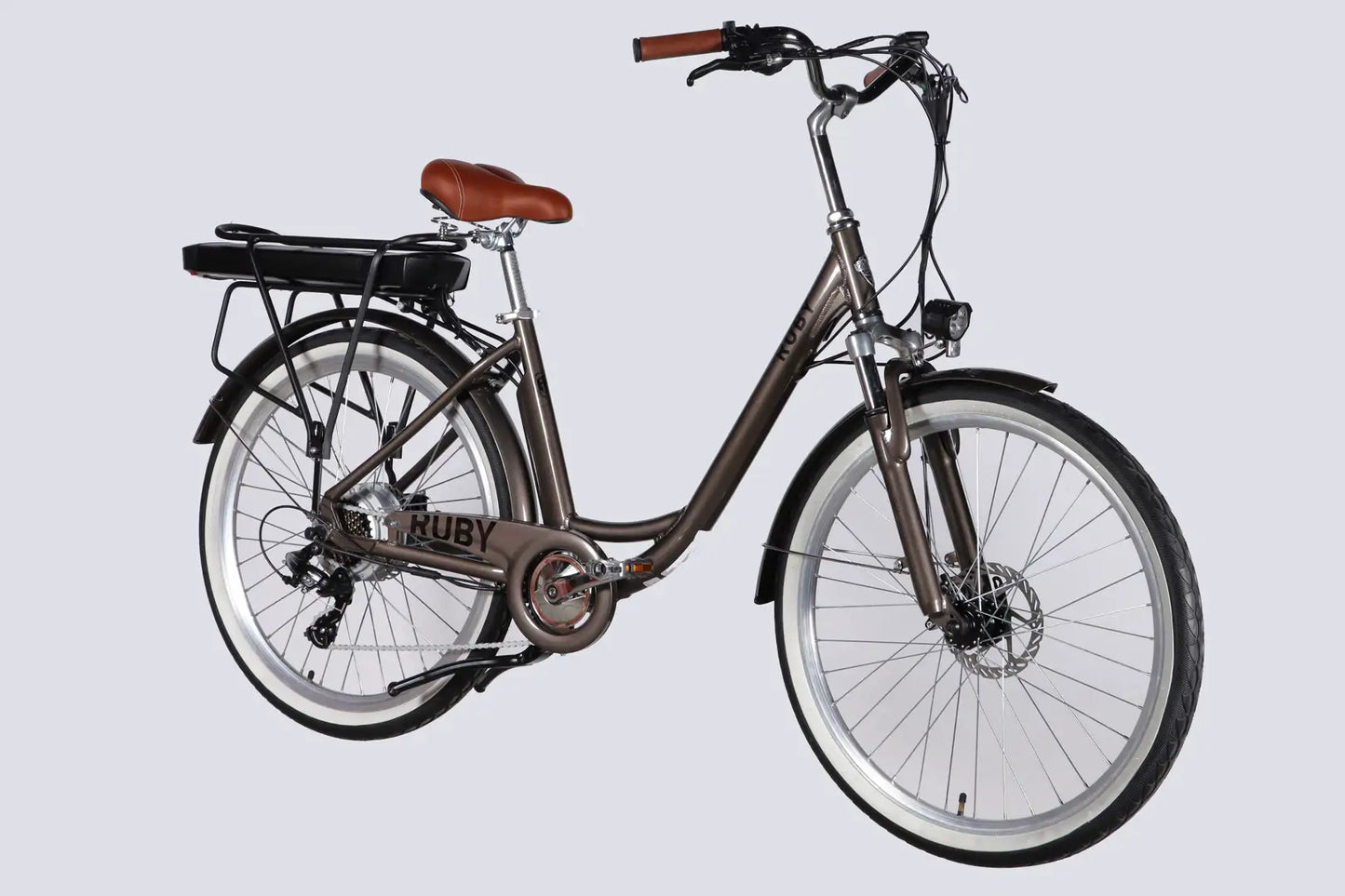 Велосипед з електроприводом 26" AL Dorozhnik eRUBY DD FR рама-17" 48B 15А*г 500Вт мокрий асфальт 2026