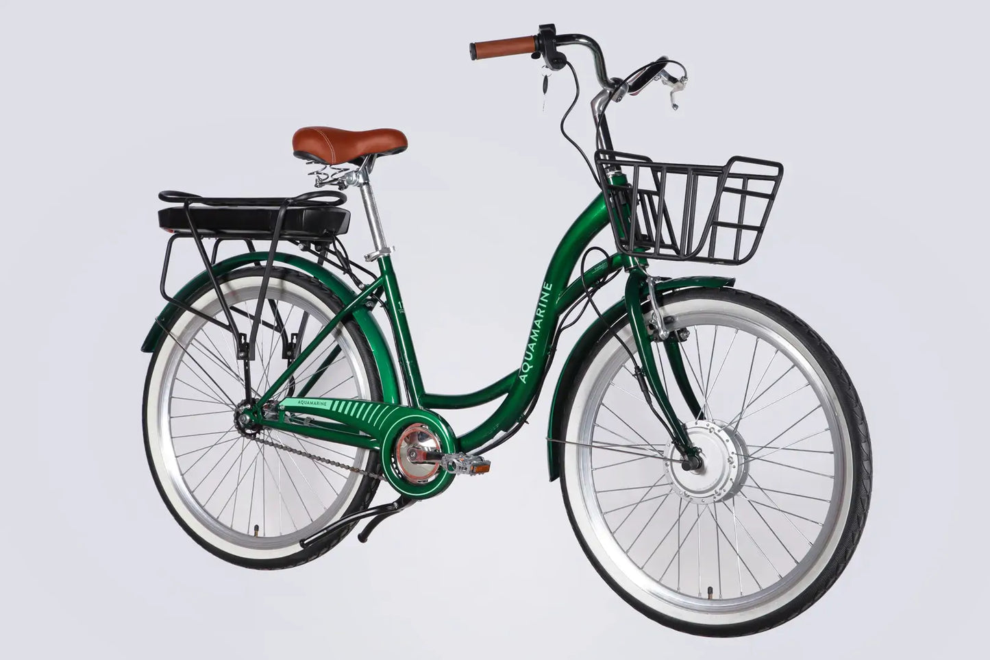 Велосипед з електроприводом 26" ST Dorozhnik eAQUAMARINE BH рама-17" 36B 13А*г 500Вт зелений YS 902 з кошиком 2026
