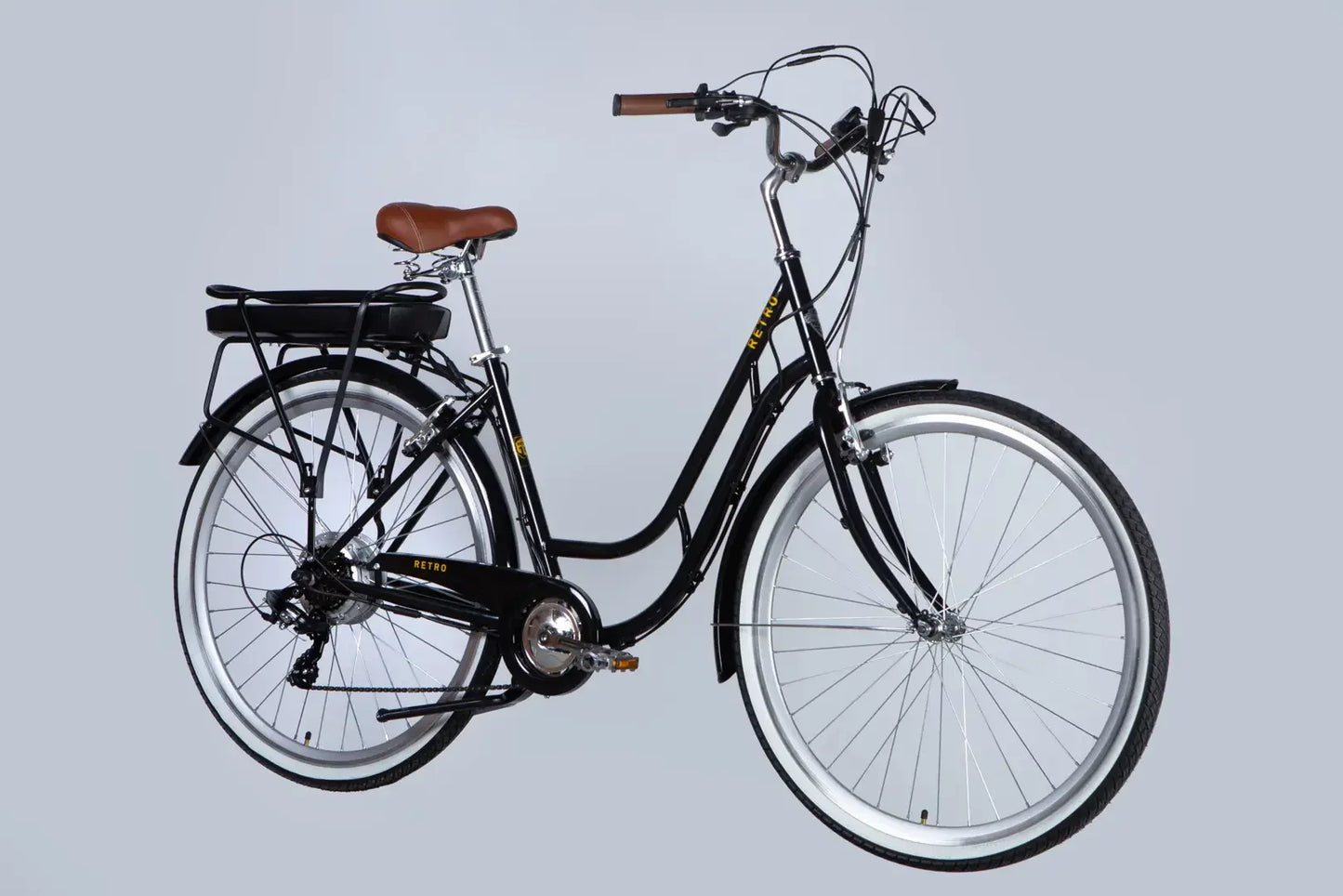 Велосипед з електроприводом 28" ST Dorozhnik eRETRO Vbr FR рама-19" 36B 12.5А*г 500Вт чорний YS 768 2025