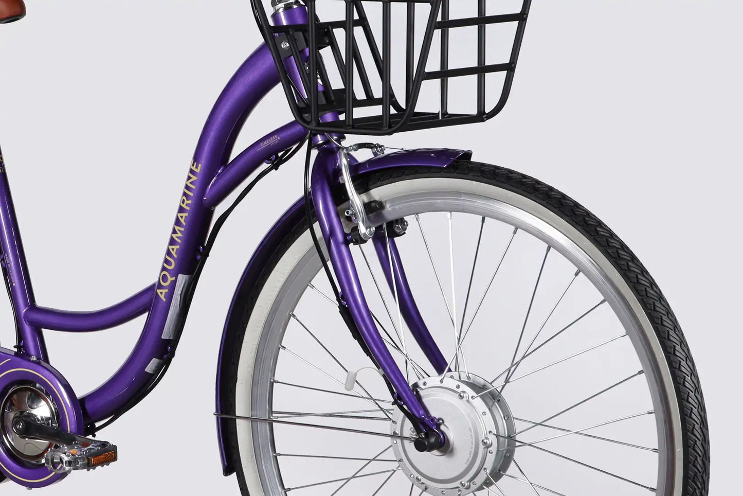 Велосипед з електроприводом 28" ST Dorozhnik eAQUAMARINE BH рама-19" 36B 13А*г 500Вт фіолетовий з кошиком 2026