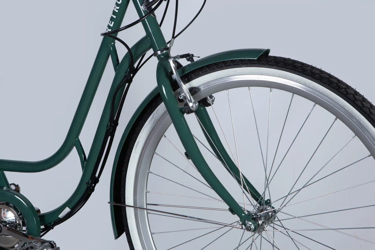 Велосипед з електроприводом 28" ST Dorozhnik eRETRO Vbr FR рама-19" 36B 13А*г 500Вт зелено-сірий 2026
