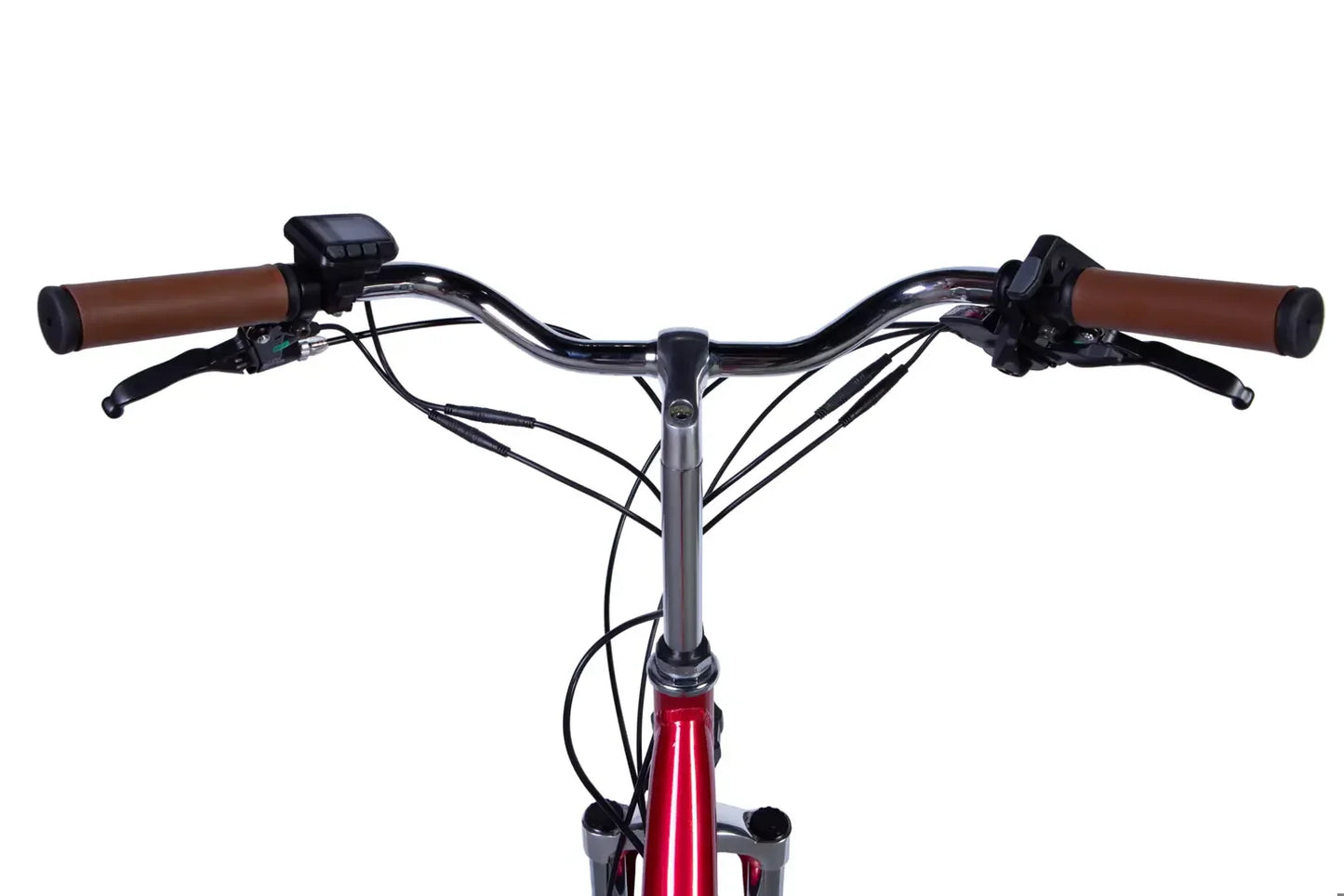 Велосипед з електроприводом 28" ST Dorozhnik eRETRO Vbr FR рама-19" 36B 13А*г 500Вт малиновий 2026