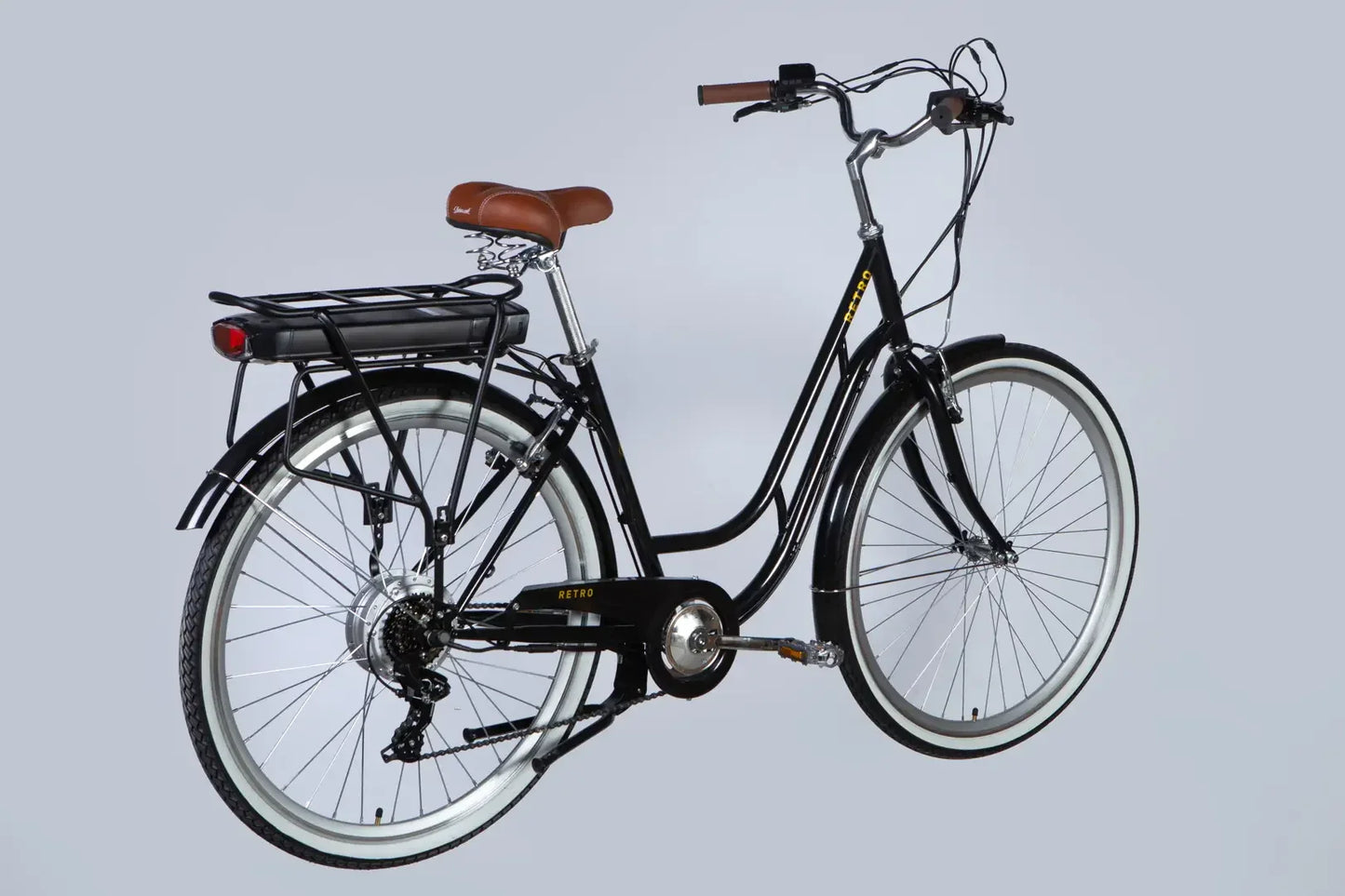 Велосипед з електроприводом 28" ST Dorozhnik eRETRO Vbr FR рама-19" 36B 13А*г 500Вт чорний 2026