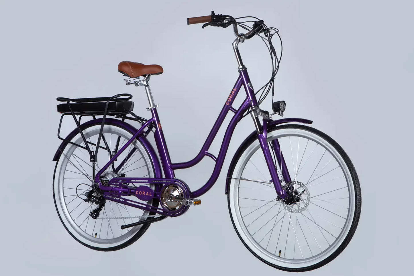 Велосипед з електроприводом 28" AL Dorozhnik eCORAL DD FR рама-19" 48B 13А*г 500Вт фіолетово-синій 2026