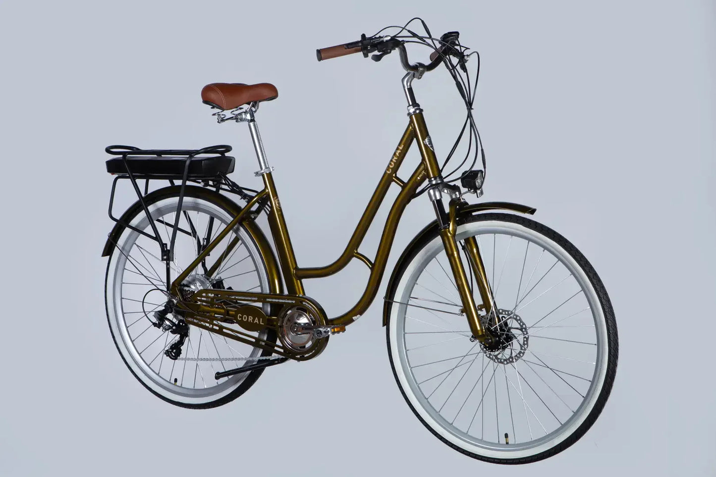 Велосипед з електроприводом 28" AL Dorozhnik eCORAL DD FR рама-19" 48B 17.5А*г 500Вт бронзовий 2026