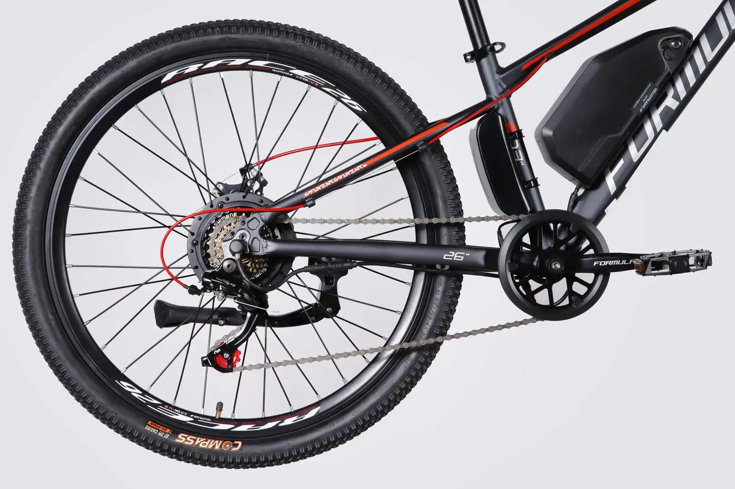 Велосипед з електроприводом 26" AL Formula eMOTION DD FR рама-13" 36B 10А*г 500Вт сіро-сріблястий (матовий) 2026