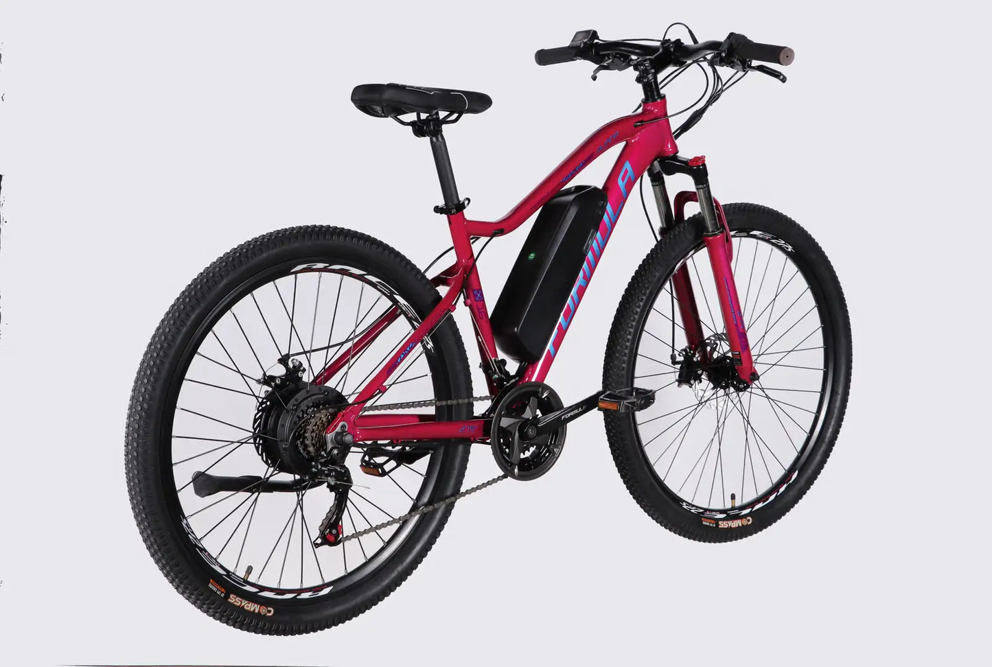 Велосипед з електроприводом 27.5" AL Formula eALPINA DD FR рама-17" 36B 12.5А*г 500Вт рожево-синій 2026