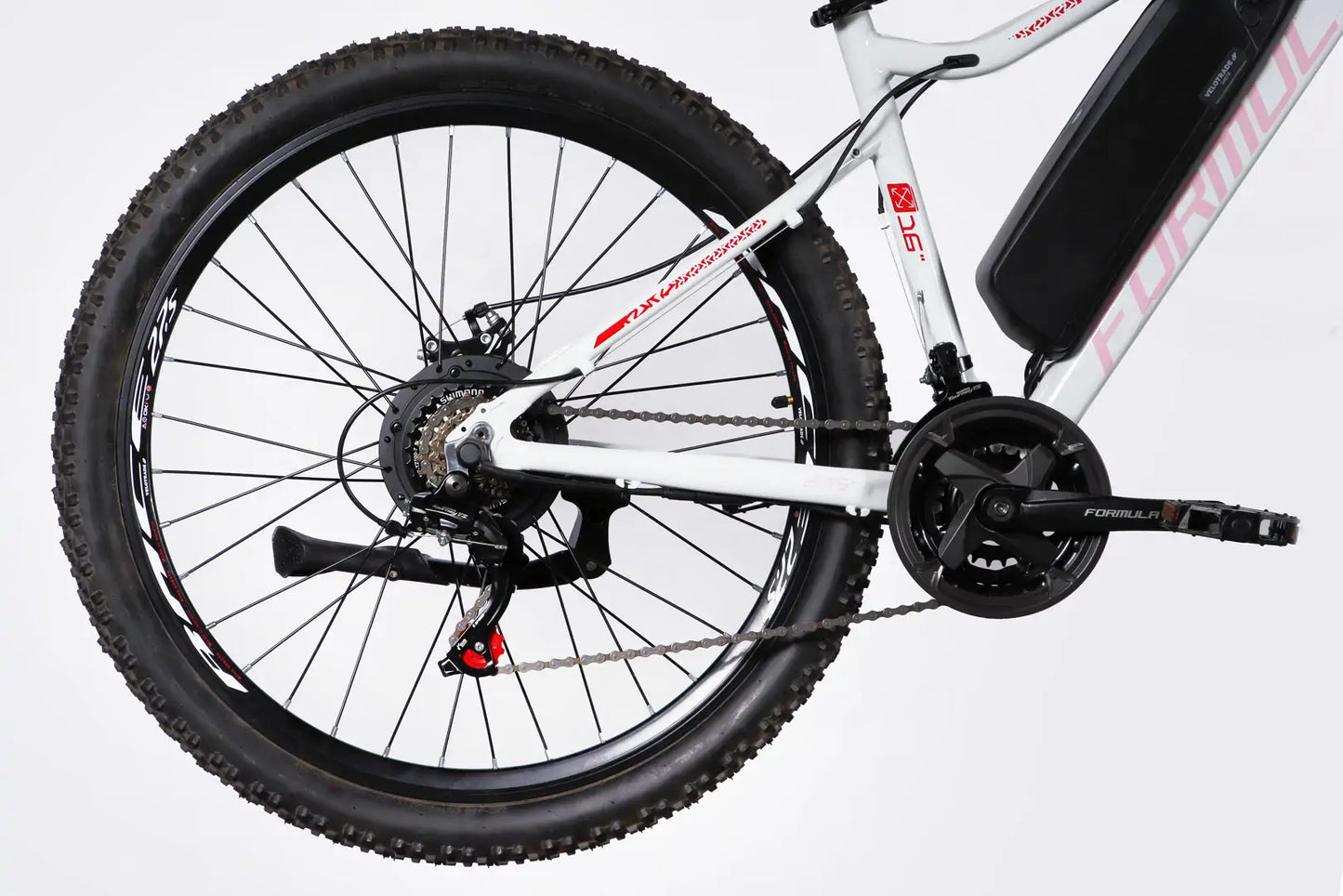 Велосипед з електроприводом 27.5" AL Formula eALPINA DD FR рама-17" 36B 12.5А*г 500Вт біло-рожевий 2026