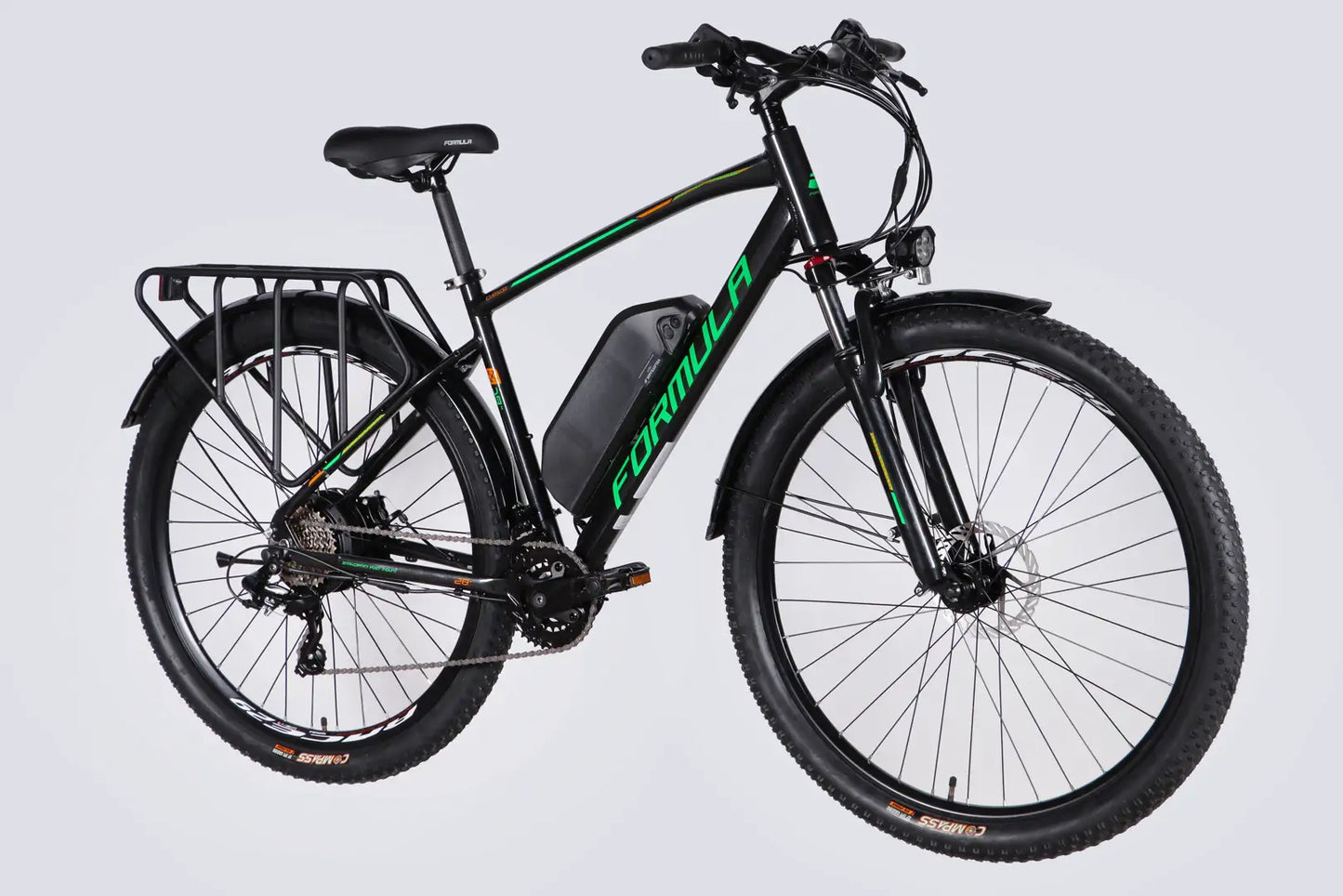 Велосипед з електроприводом 29" AL Formula eCURSOR MAN DD CS рама-19" 48B 13А*г 500Вт чорно-зелений 2026