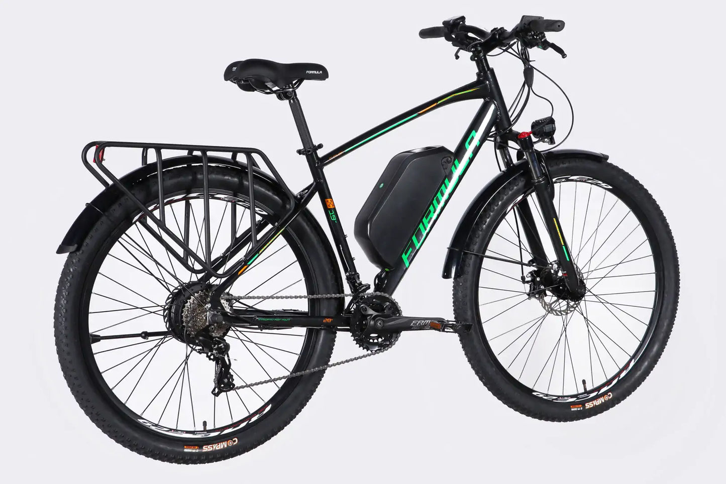 Велосипед з електроприводом 29" AL Formula eCURSOR MAN DD CS рама-19" 48B 17.5А*г 500Вт чорно-зелений 2026