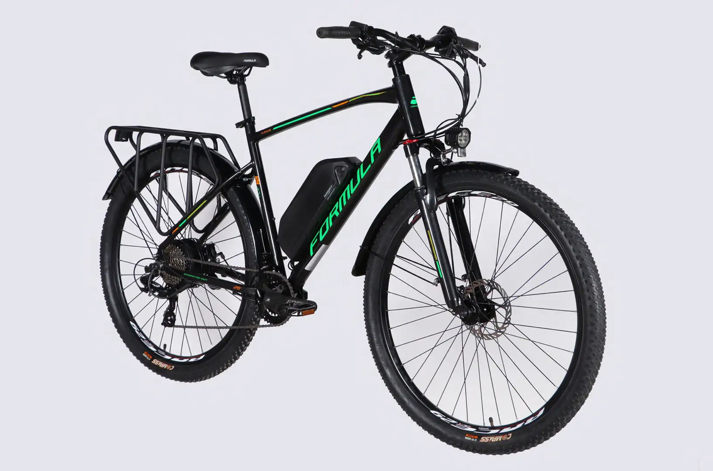 Велосипед з електроприводом 29" AL Formula eCURSOR MAN DD CS рама-21" 48B 13А*г 500Вт чорно-зелений 2026