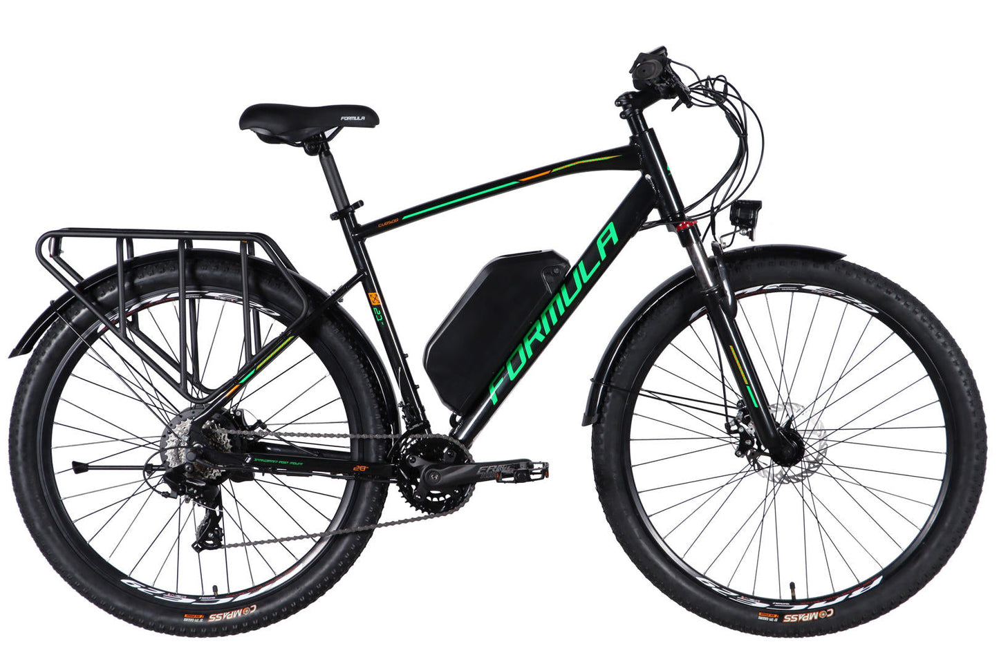 Велосипед з електроприводом 29" AL Formula eCURSOR MAN DD CS рама-21" 48B 17.5А*г 500Вт чорно-зелений 2026
