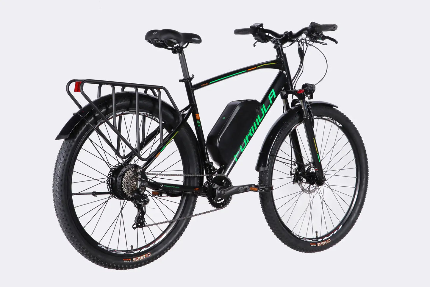 Велосипед з електроприводом 29" AL Formula eCURSOR MAN DD CS рама-21" 48B 17.5А*г 500Вт чорно-зелений 2026