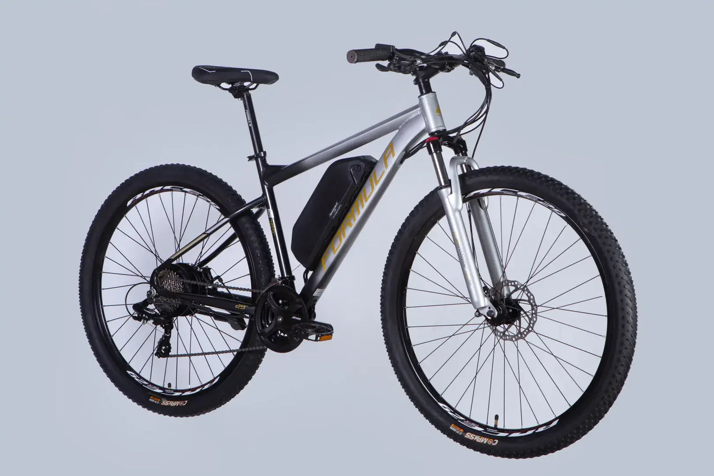 Велосипед з електроприводом 29" AL Formula eF-1 DD CS рама-18,5" 48B 12.5А*г 500Вт сріблясто-чорний 2026