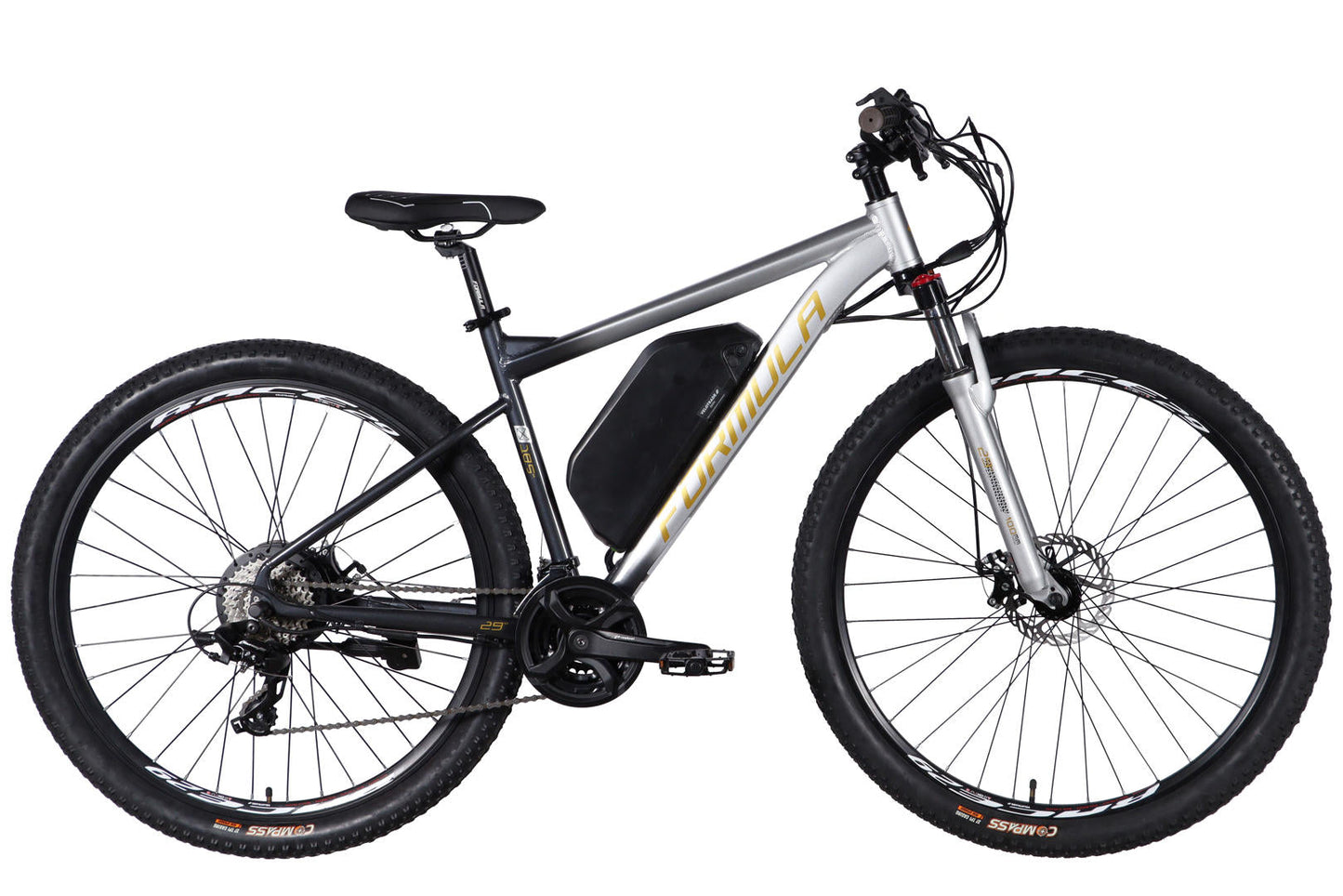 Велосипед з електроприводом 29" AL Formula eF-1 DD CS рама-18,5" 48B 17.5А*г 500Вт сріблясто-чорний 2026
