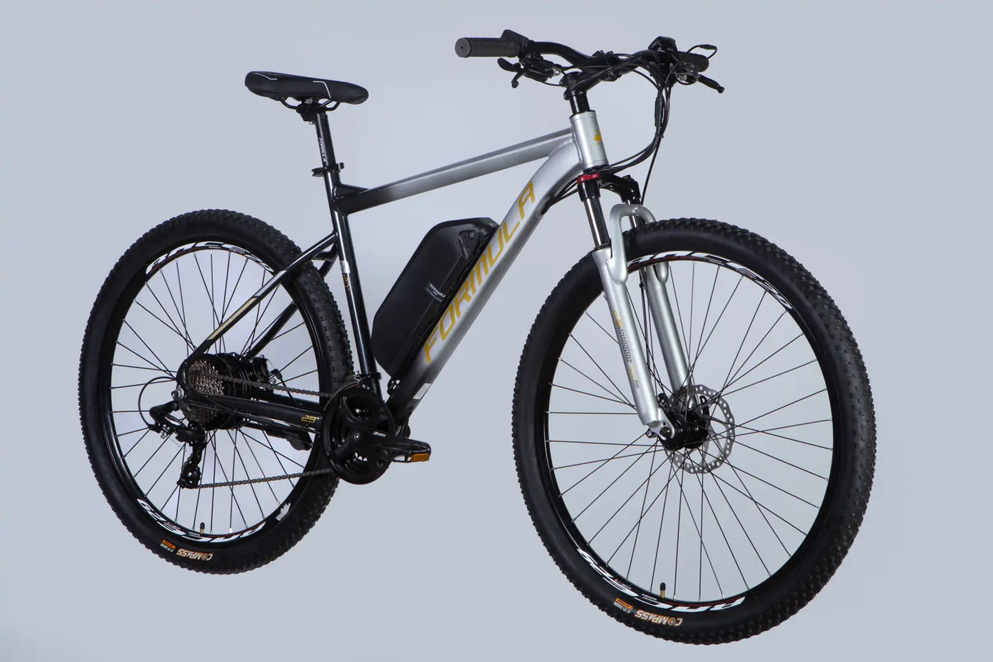 Велосипед з електроприводом 29" AL Formula eF-1 DD CS рама-21" 48B 12.5А*г 500Вт сріблясто-чорний 2026