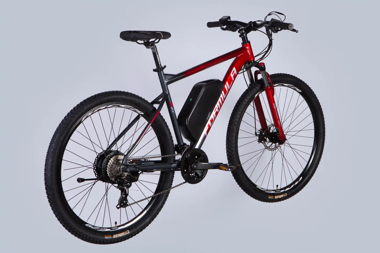 Велосипед з електроприводом 29" AL Formula eF-1 DD CS рама-21" 48B 17.5А*г 500Вт червоно-сріблястий 2026