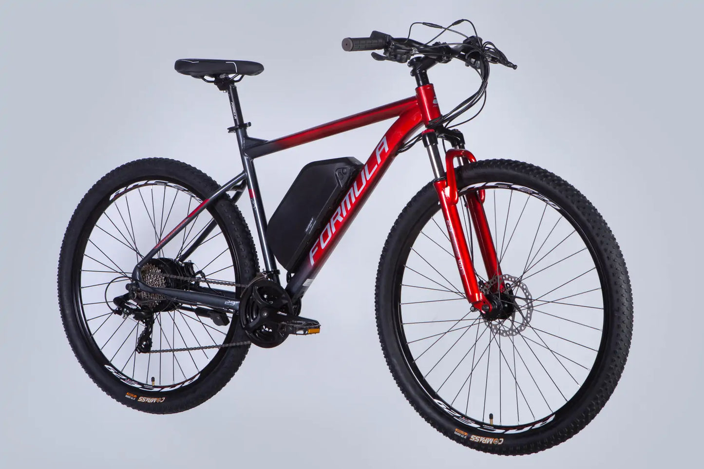 Велосипед з електроприводом 29" AL Formula eF-1 DD CS рама-21" 48B 17.5А*г 500Вт червоно-сріблястий 2026