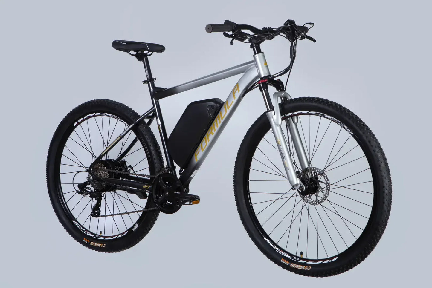 Велосипед з електроприводом 29" AL Formula eF-1 DD CS рама-21" 48B 17.5А*г 500Вт сріблясто-чорний 2026