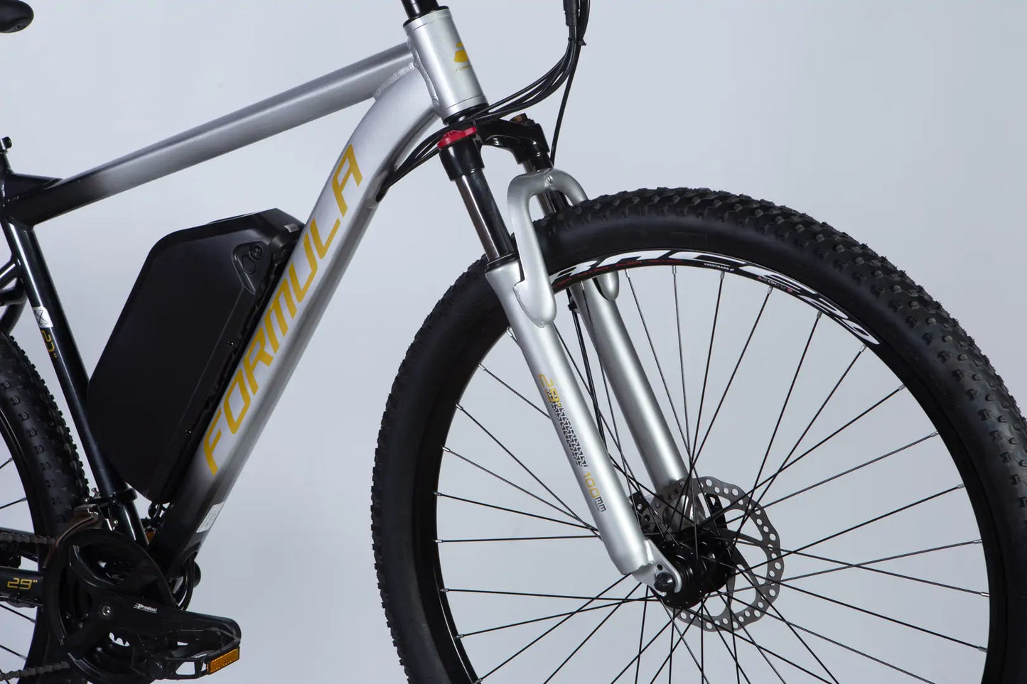 Велосипед з електроприводом 29" AL Formula eF-1 DD CS рама-21" 48B 17.5А*г 500Вт сріблясто-чорний 2026