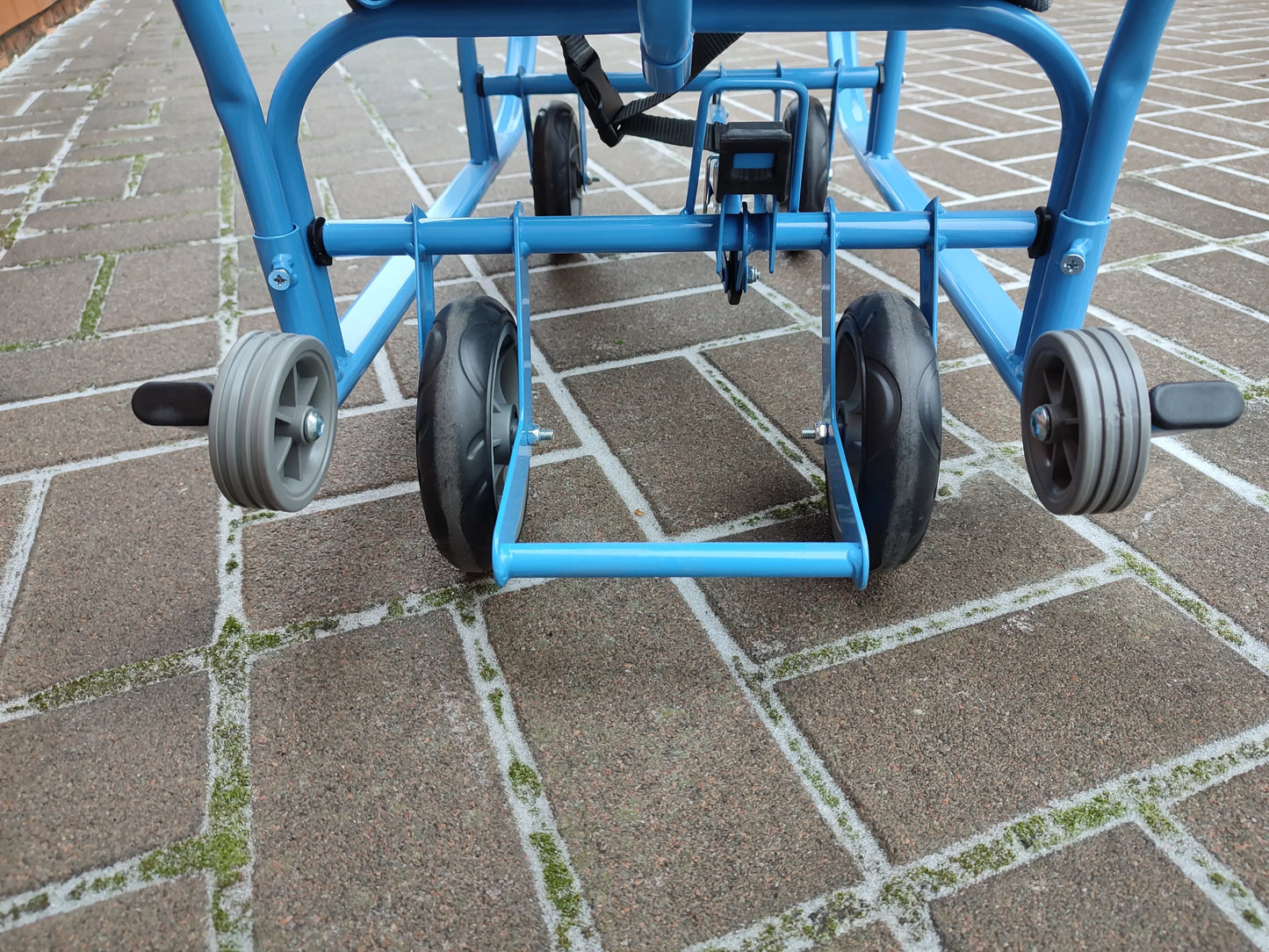 Дитячі санки на колесах Патріот-2 голубі - изображение 6