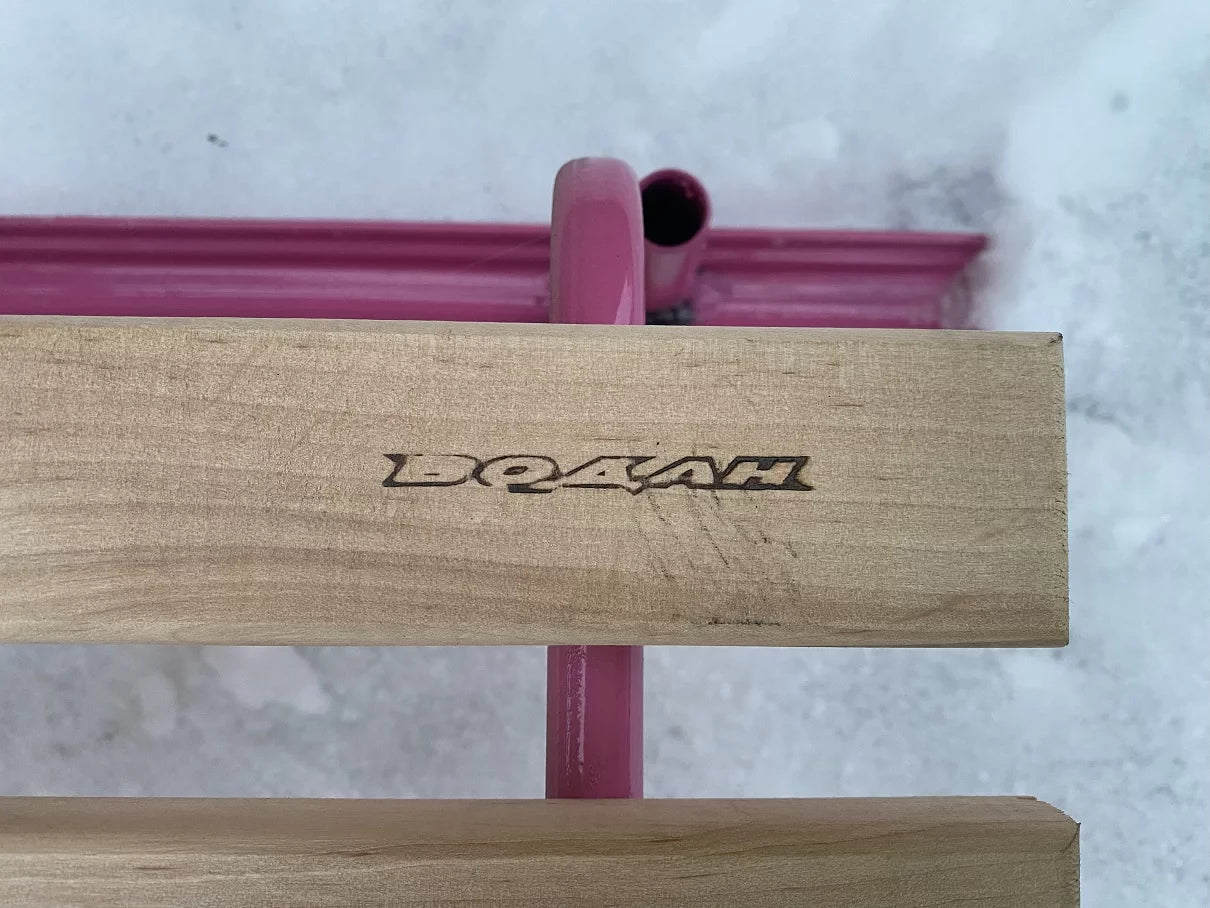 Дитячі санки Водан сд-1 рожеві без ручки-штовхача - изображение 5